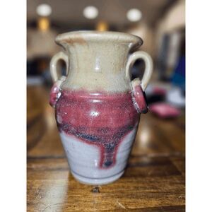 Nichols Pottery Handmade Wheel Thrown Glazed Vase Pottery 2005 NC